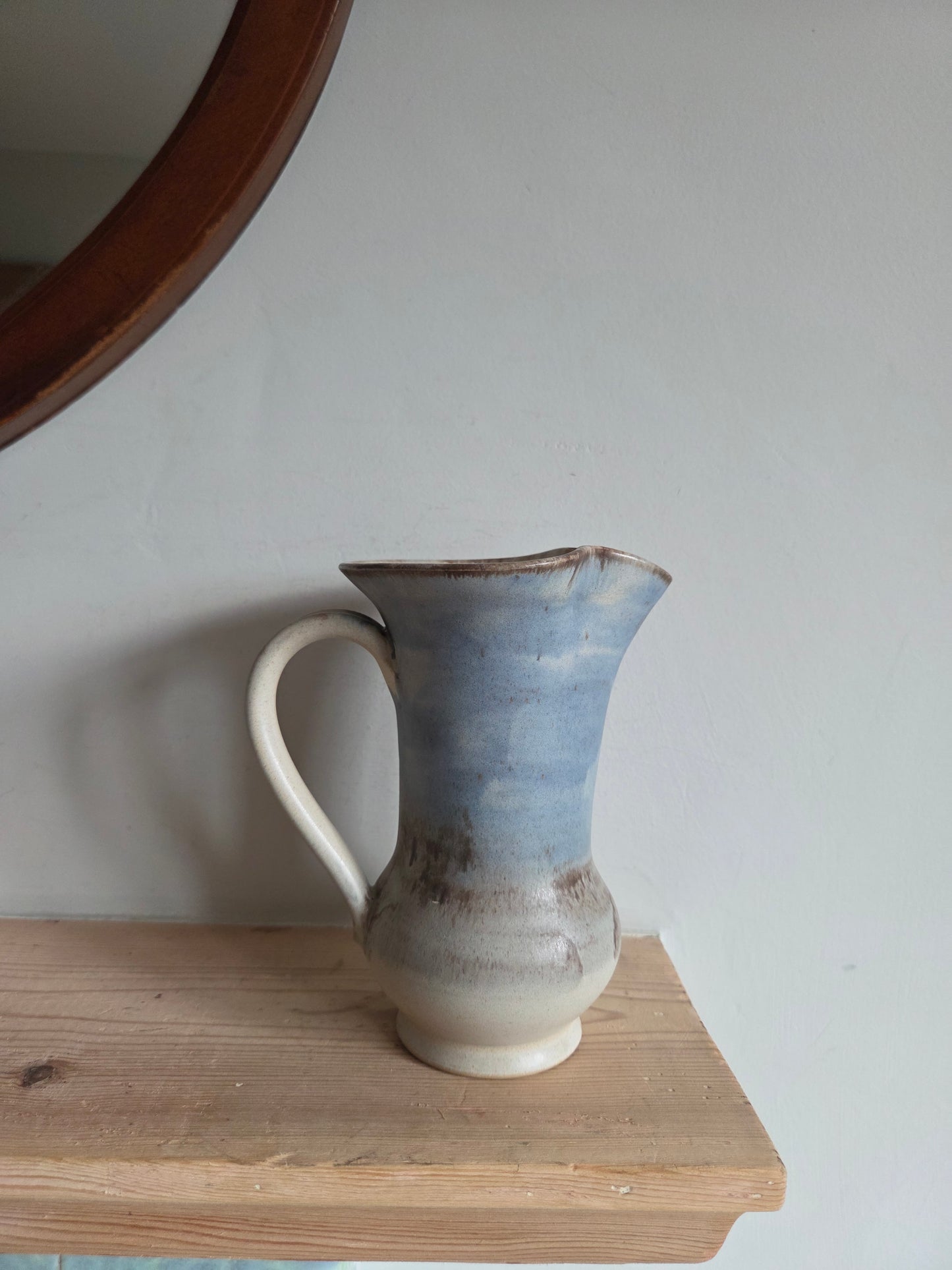 Small Vintage Ombre Drip Glaze Jug