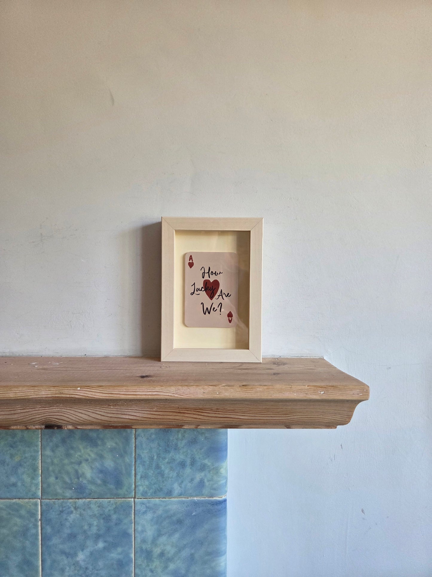 Framed 'How Lucky Are We' Mini Print 013