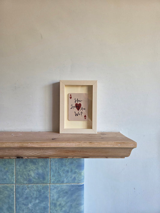 Framed 'How Lucky Are We' Mini Print 013