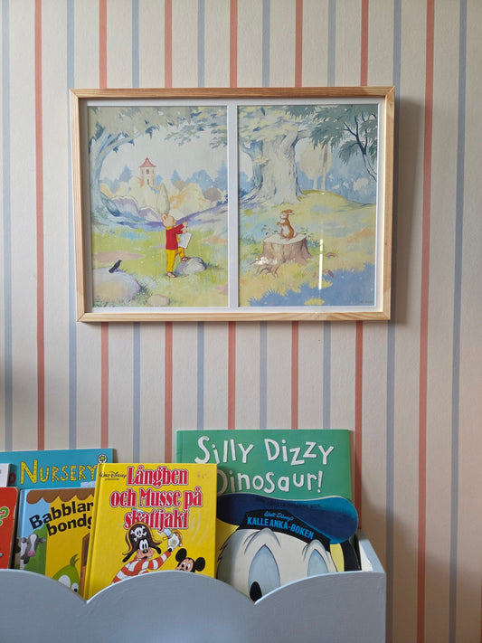 Framed Vintage Rupert Bear Illustrations