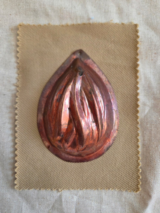 Mini Antique Swedish Copper Mould - Teardrop