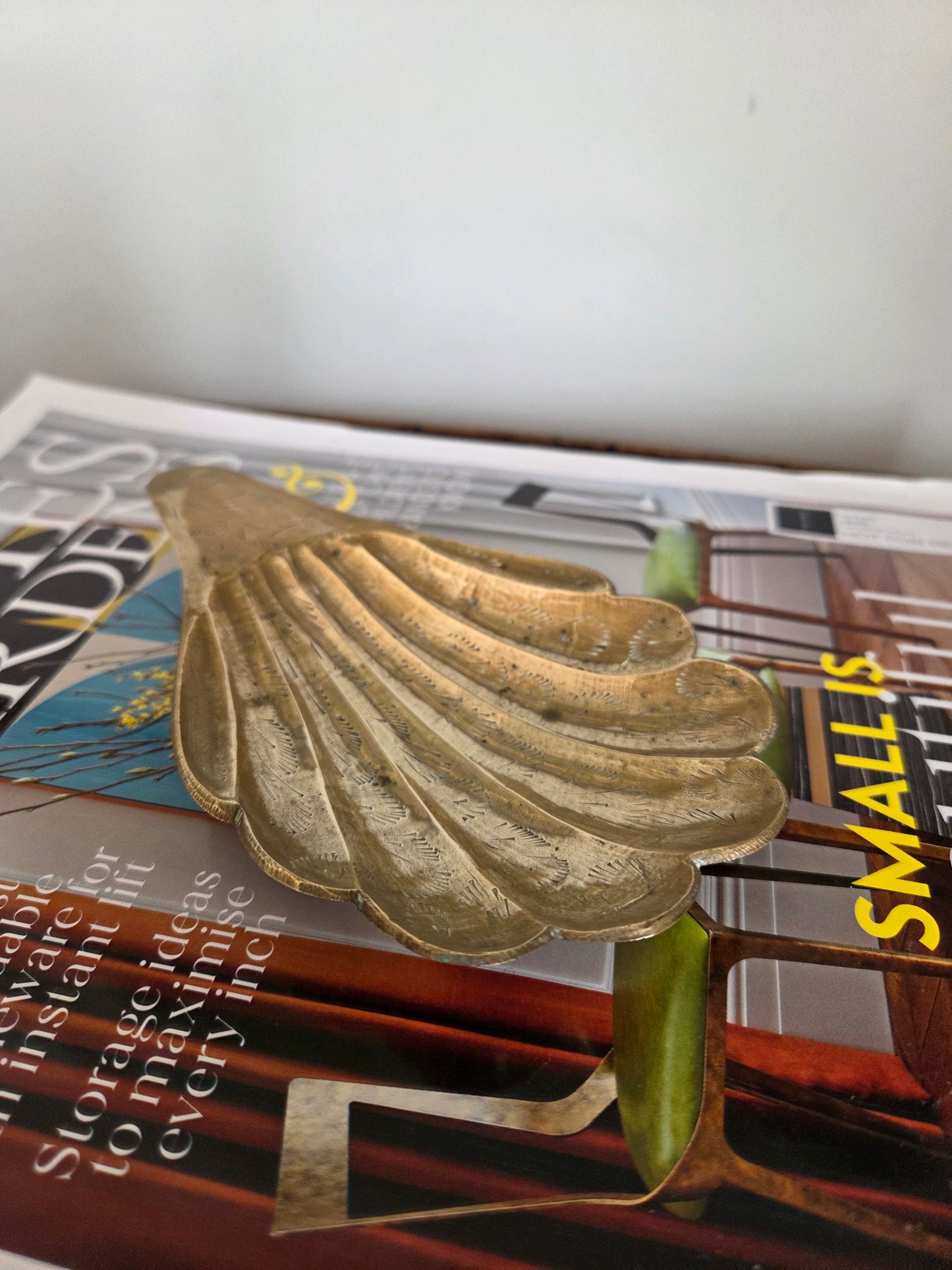 Brass Shell Trinket Dish