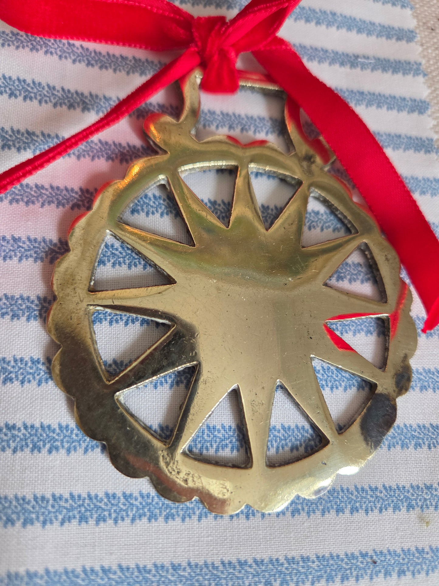 Brass Star Hanging Ornament