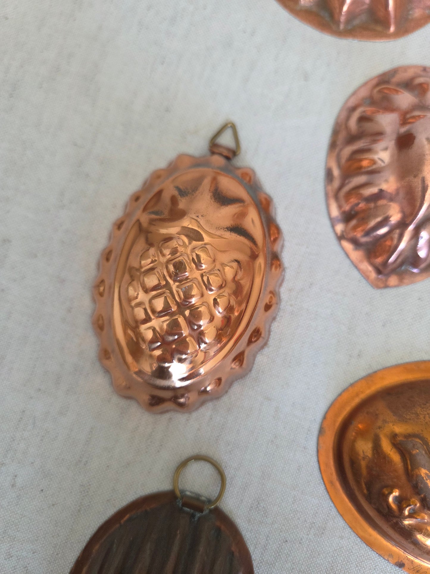 Mini Antique Swedish Copper Mould - Pineapple