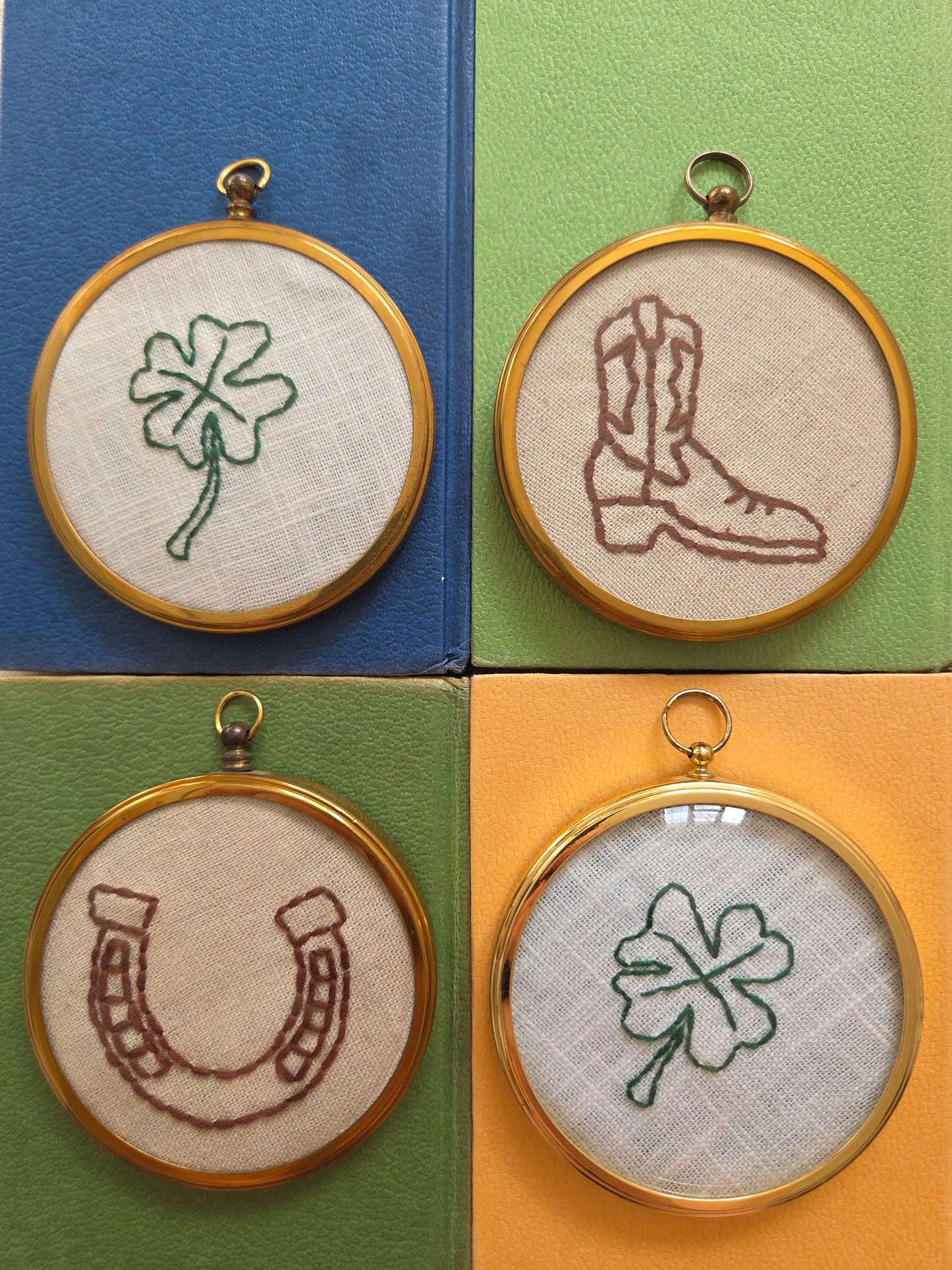 Lucky Framed Embroideries