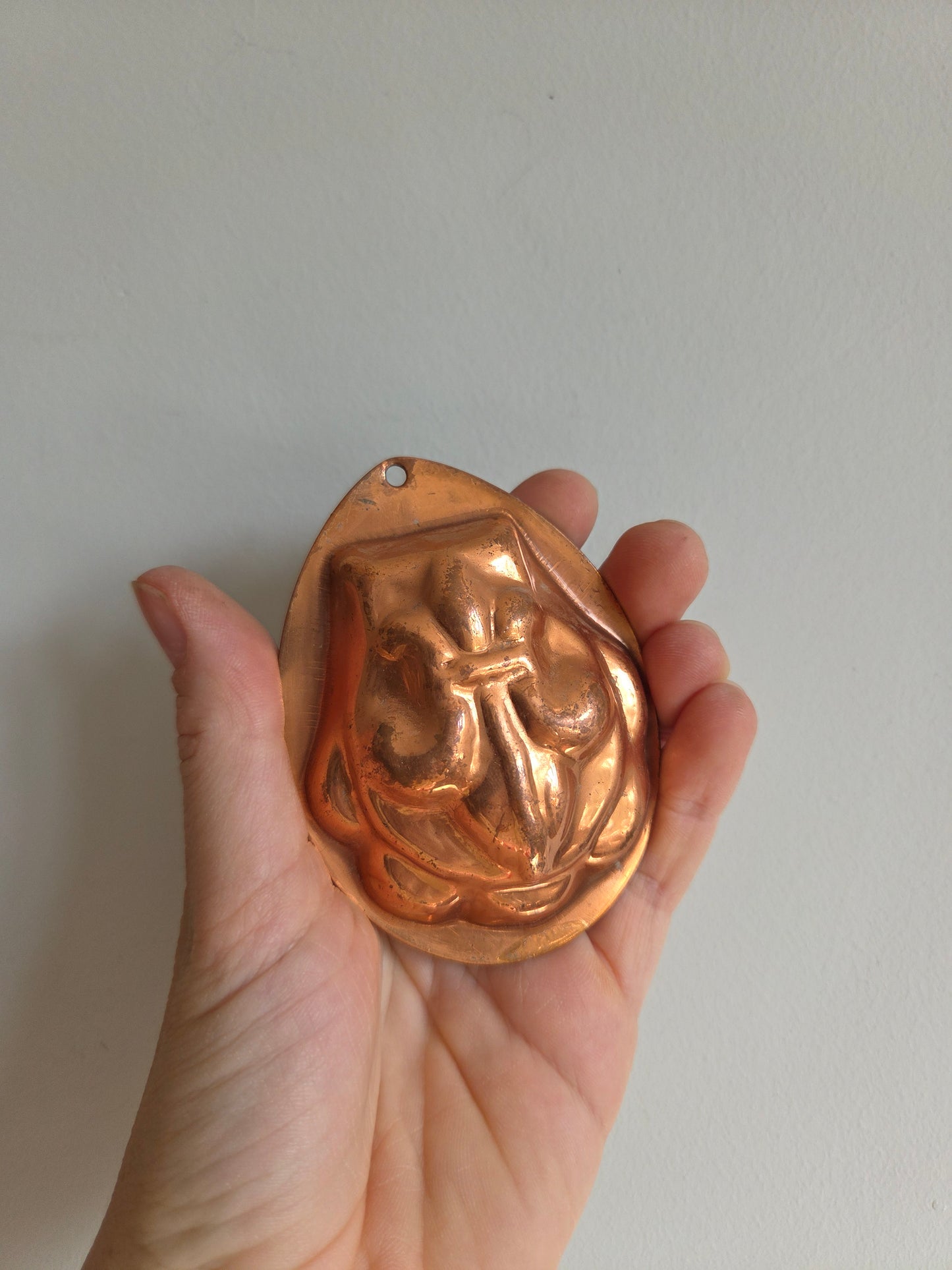 Mini Antique Swedish Copper Mould - Fleur de Lis