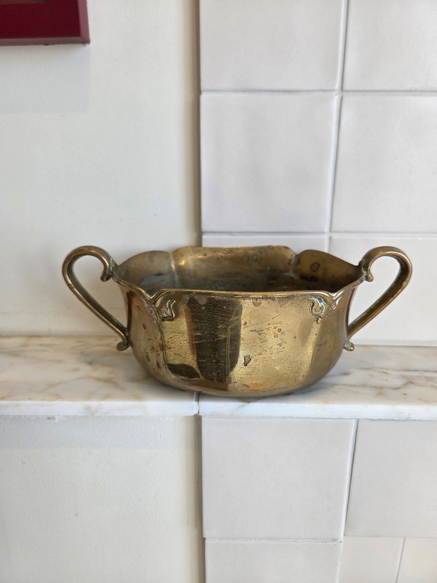 Vintage Brass Plant Pot Trough