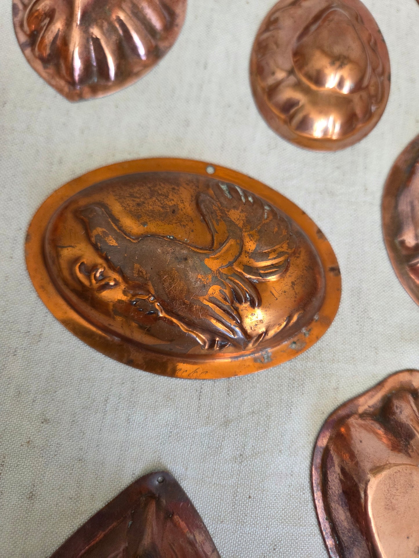 Mini Antique Swedish Copper Mould - Bird