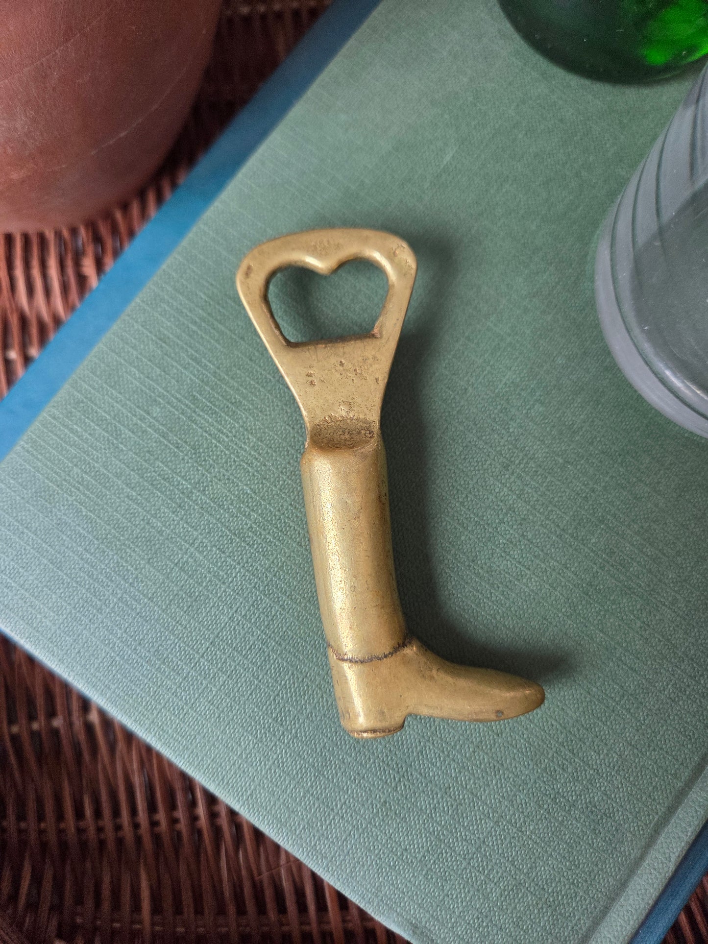 Brass Lucky Boot Bottle Opener