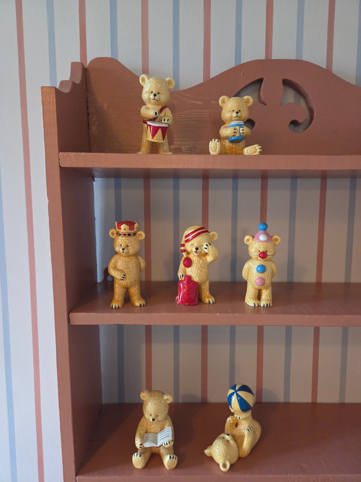 Vintage Ceramic Bear Ornaments