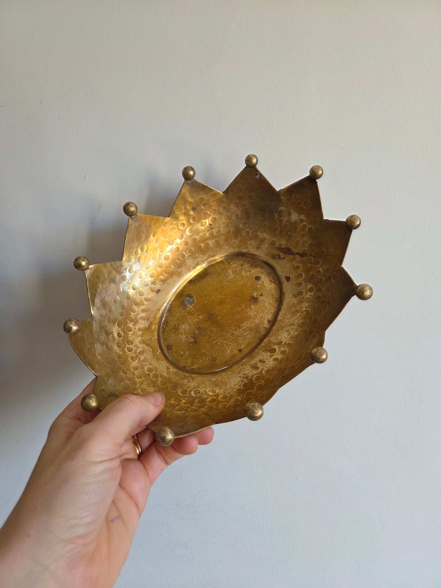 Brass Crown Jester Bowl