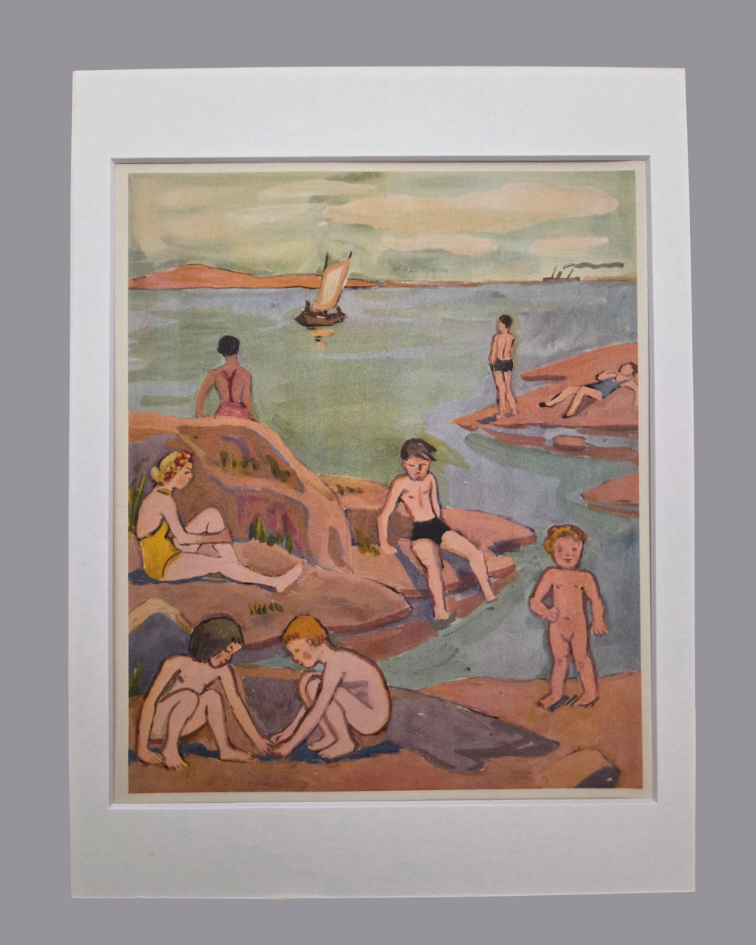Framed Vintage Swedish Children's Illustrations