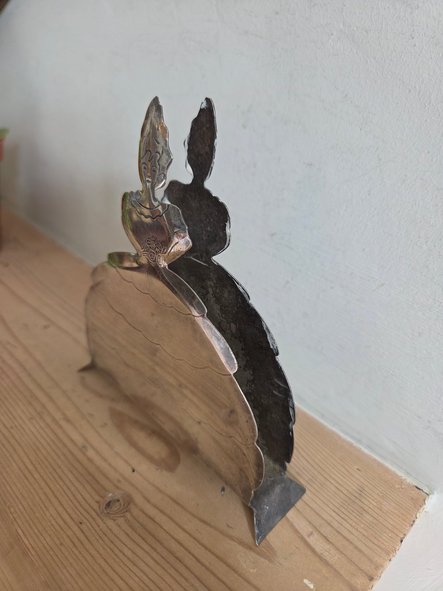 Swedish Nysilver Napkin Holder Lady