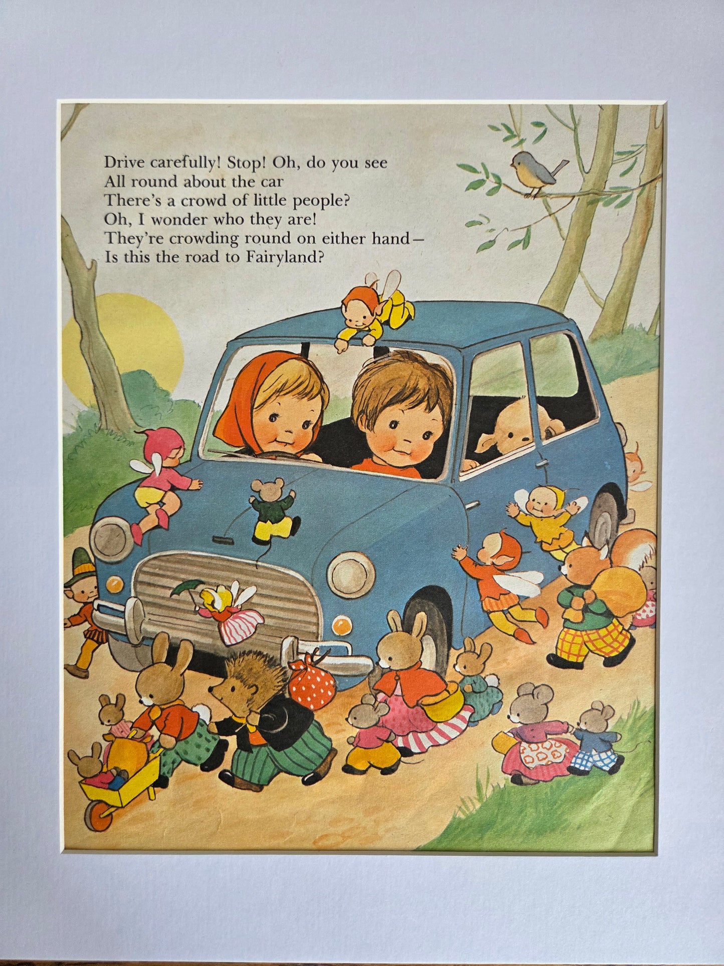 Framed Illustrations and Poems by Mabel Lucie Attwell, 1971