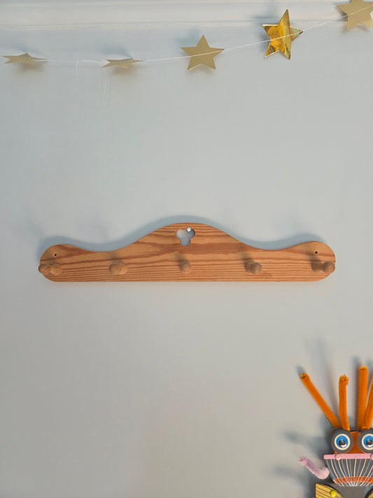 Folk Style Wooden Peg Hooks Sourced in Sweden