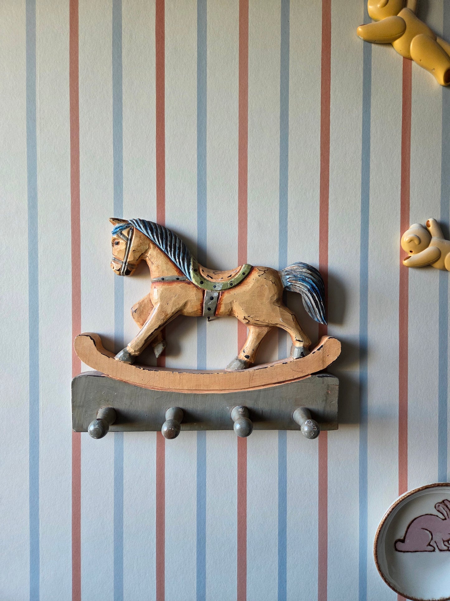 Vintage Rocking Horse Hooks