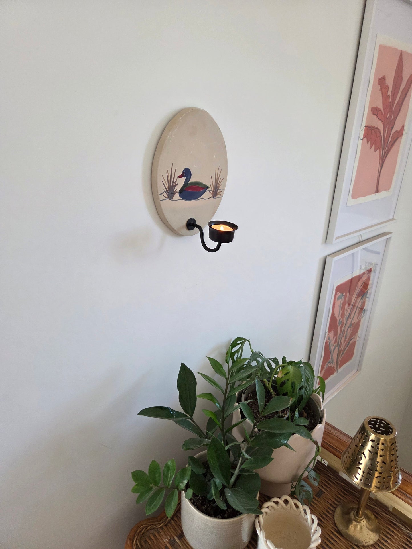 Gabriel Sweden Ceramic Duck Wall Sconce