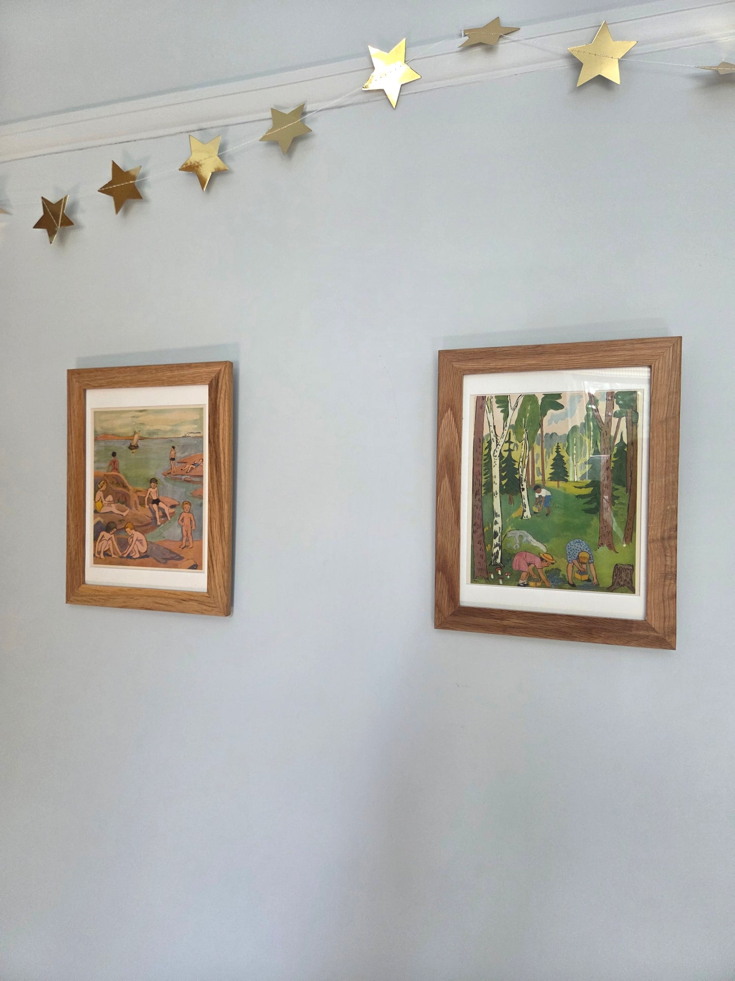 Framed Vintage Swedish Children's Illustrations