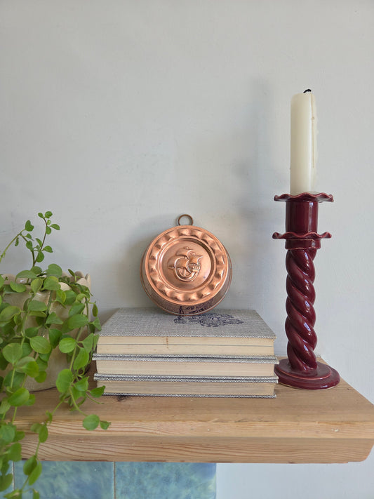 Vintage Copper Mould with Ship Design