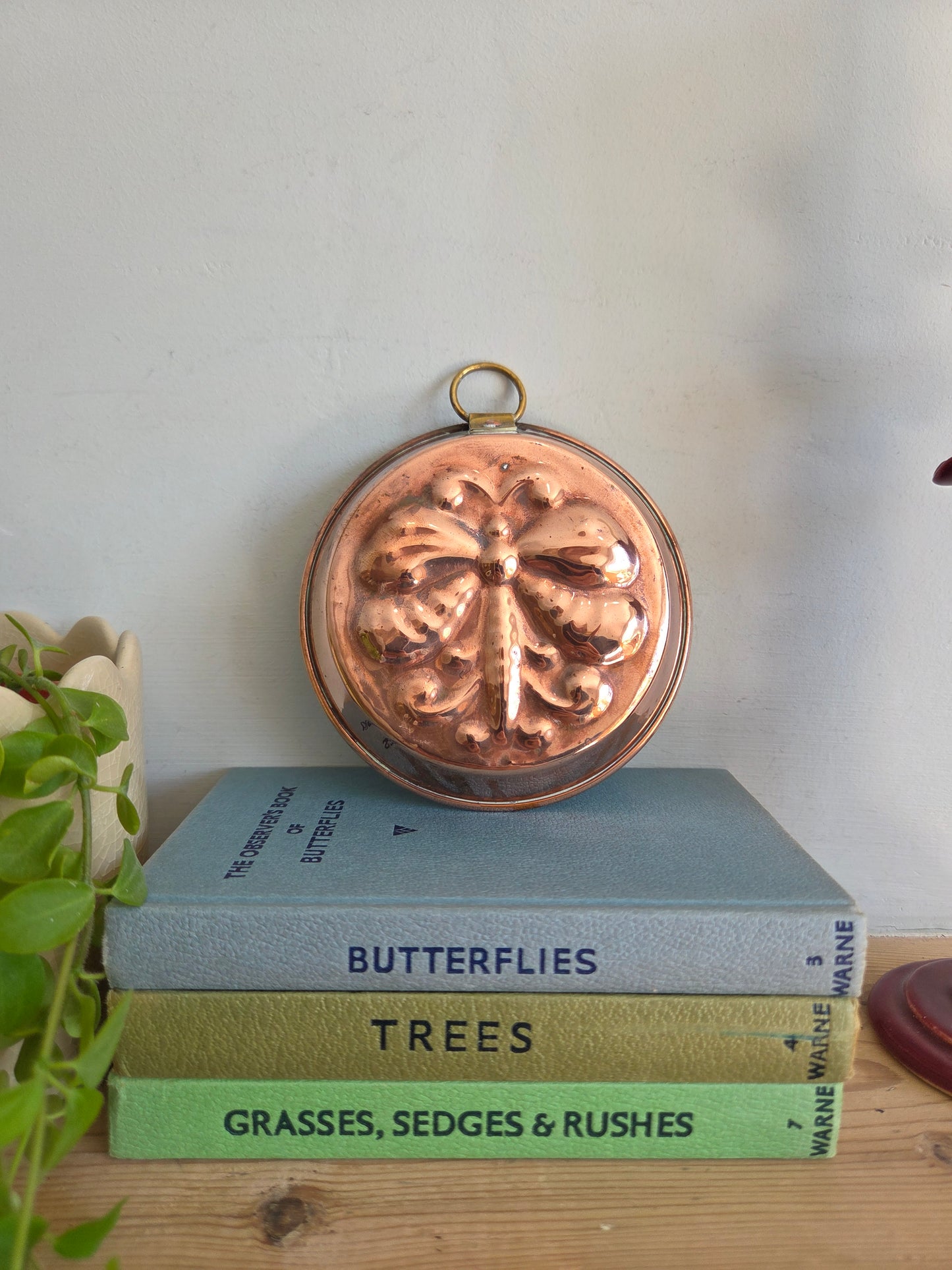 Vintage Copper Mould with Butterfly Design