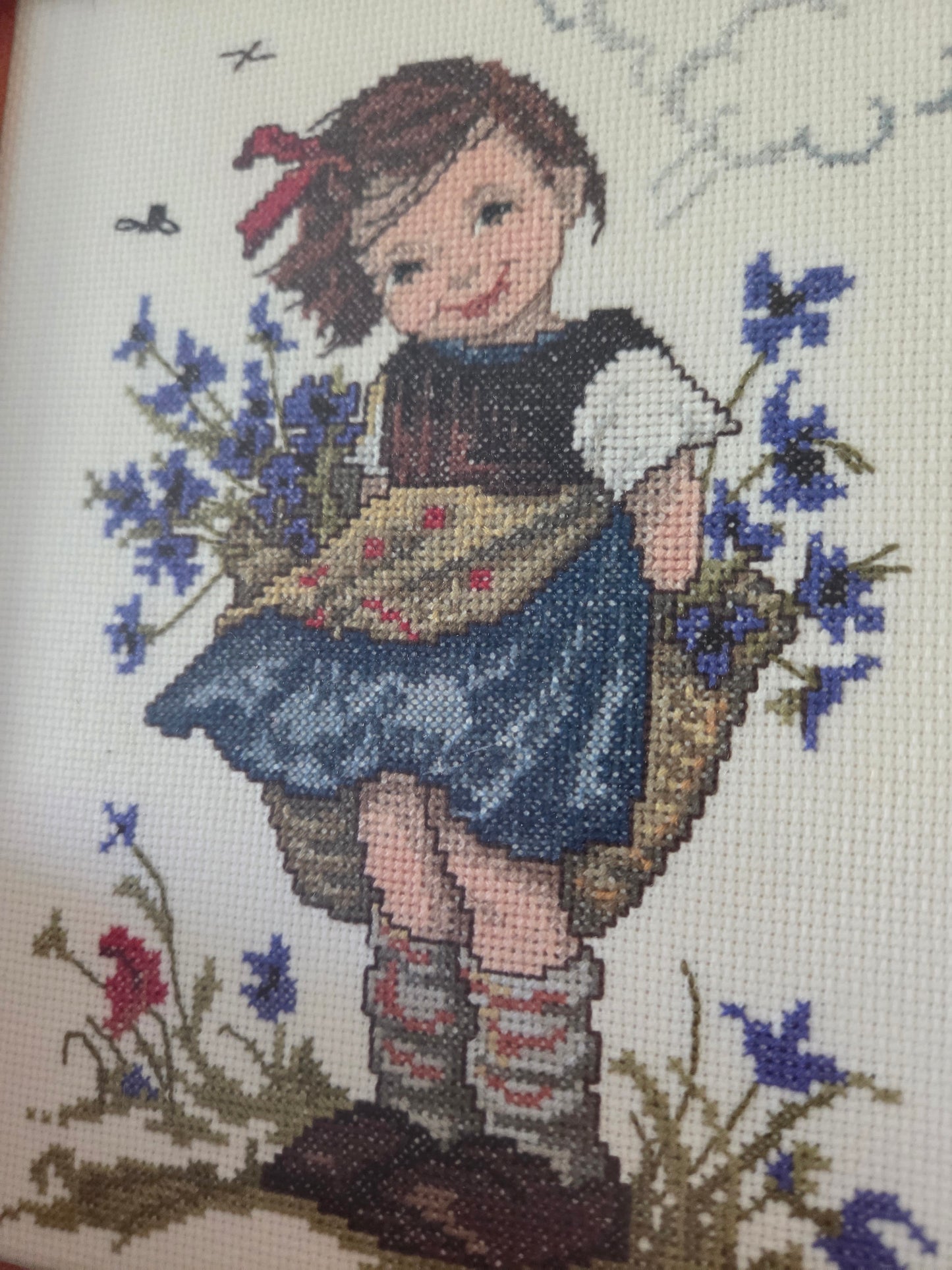 Vintage Hummel Girl Embroidery
