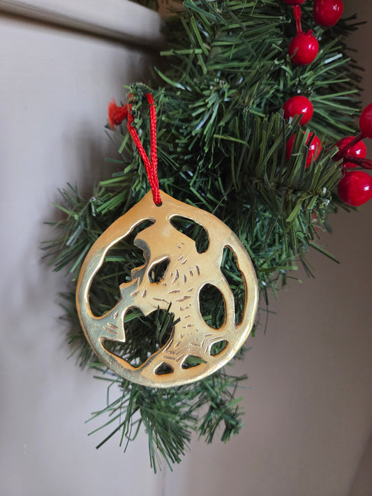 Vintage Brass Cherub Decoration