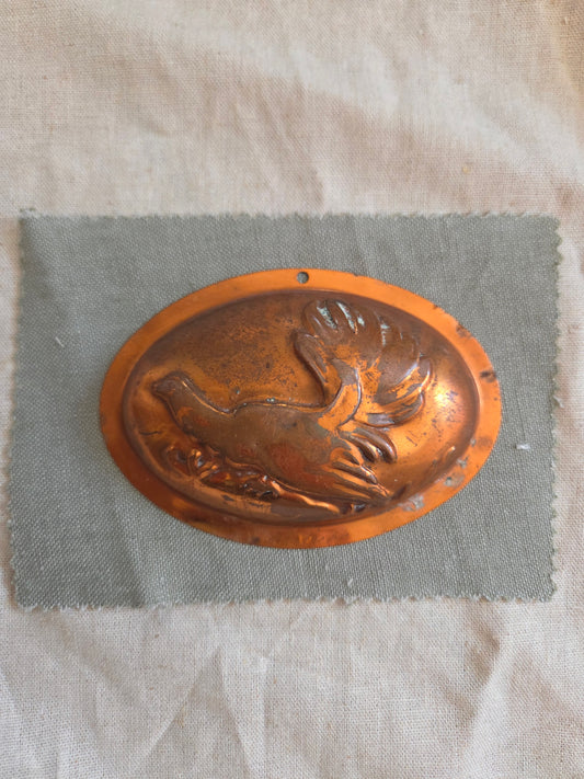 Mini Antique Swedish Copper Mould - Bird