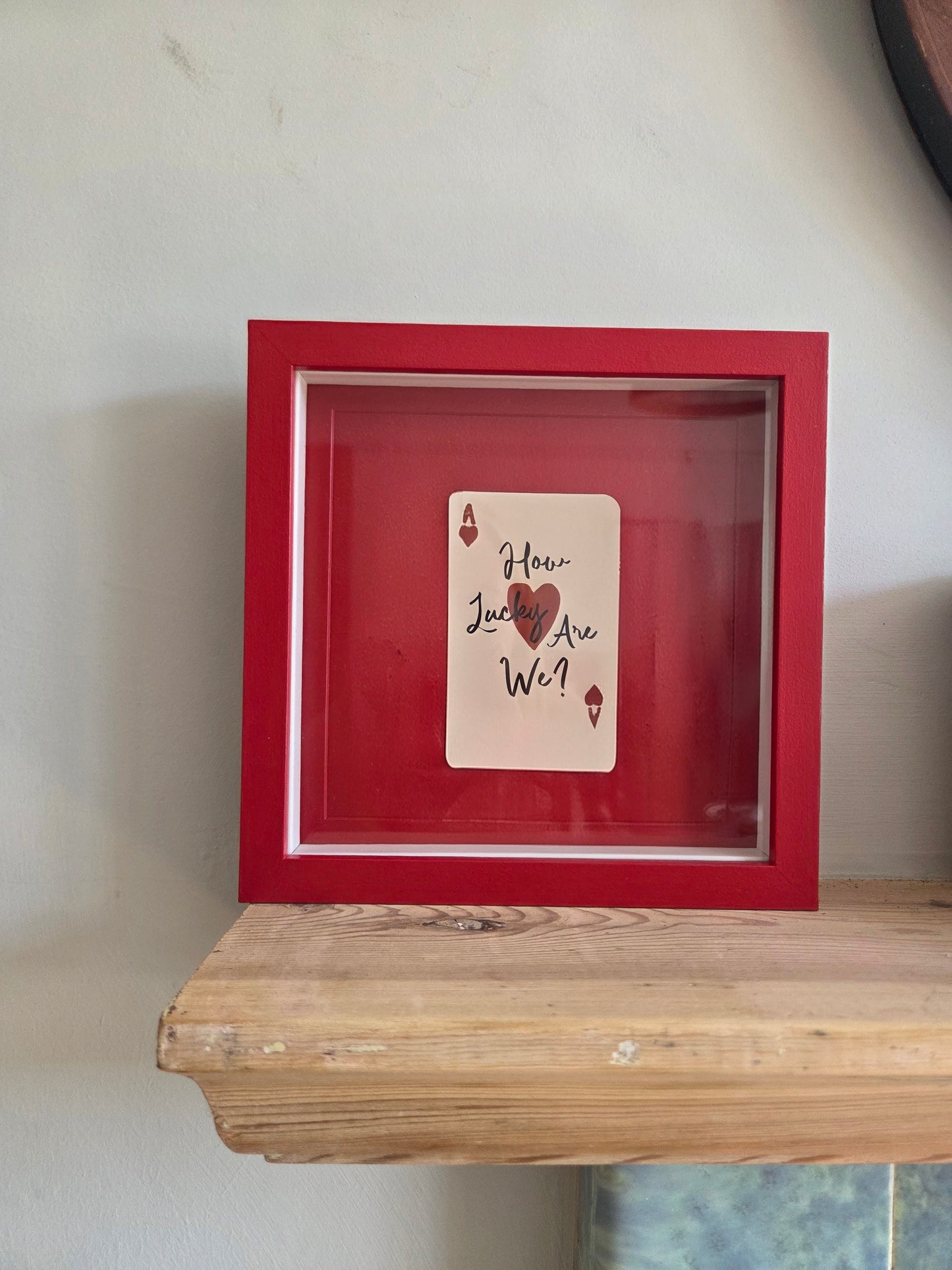 Framed 'How Lucky Are We' Mini Print 002