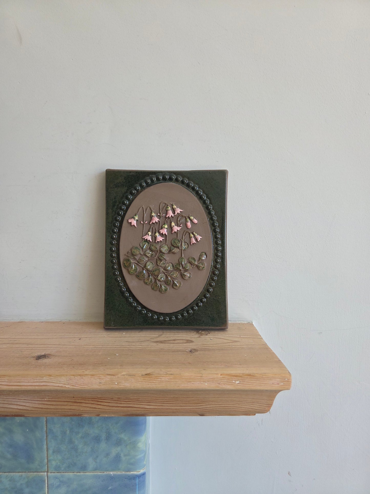 Vintage Swedish Jie Gantofta Linnea Flower Tile
