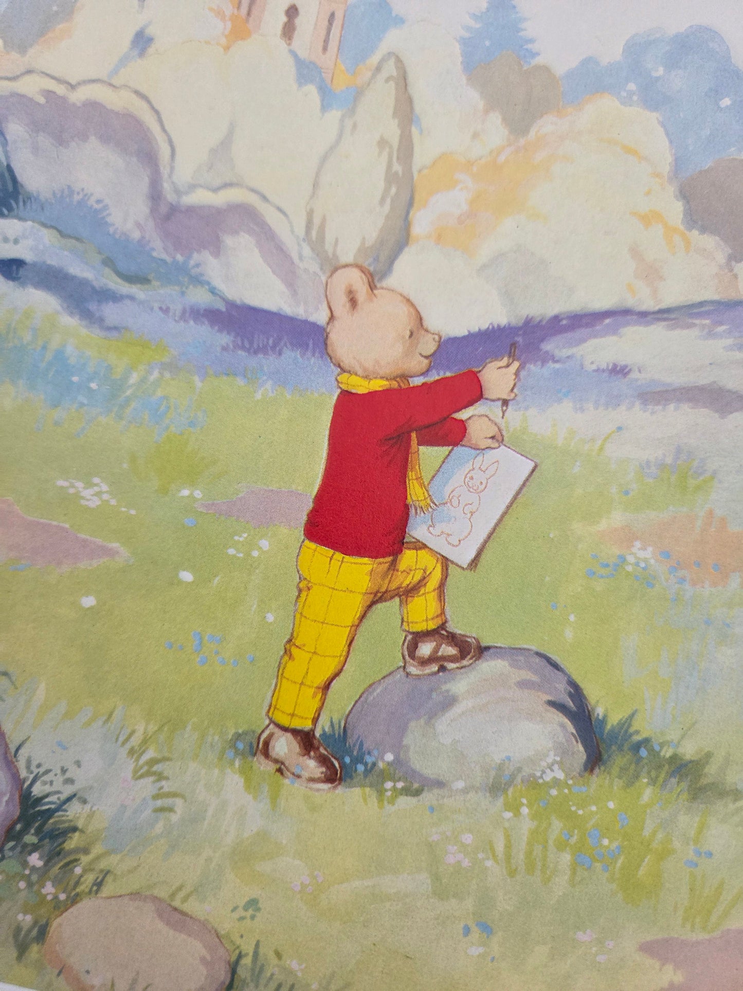 Framed Vintage Rupert Bear Illustrations