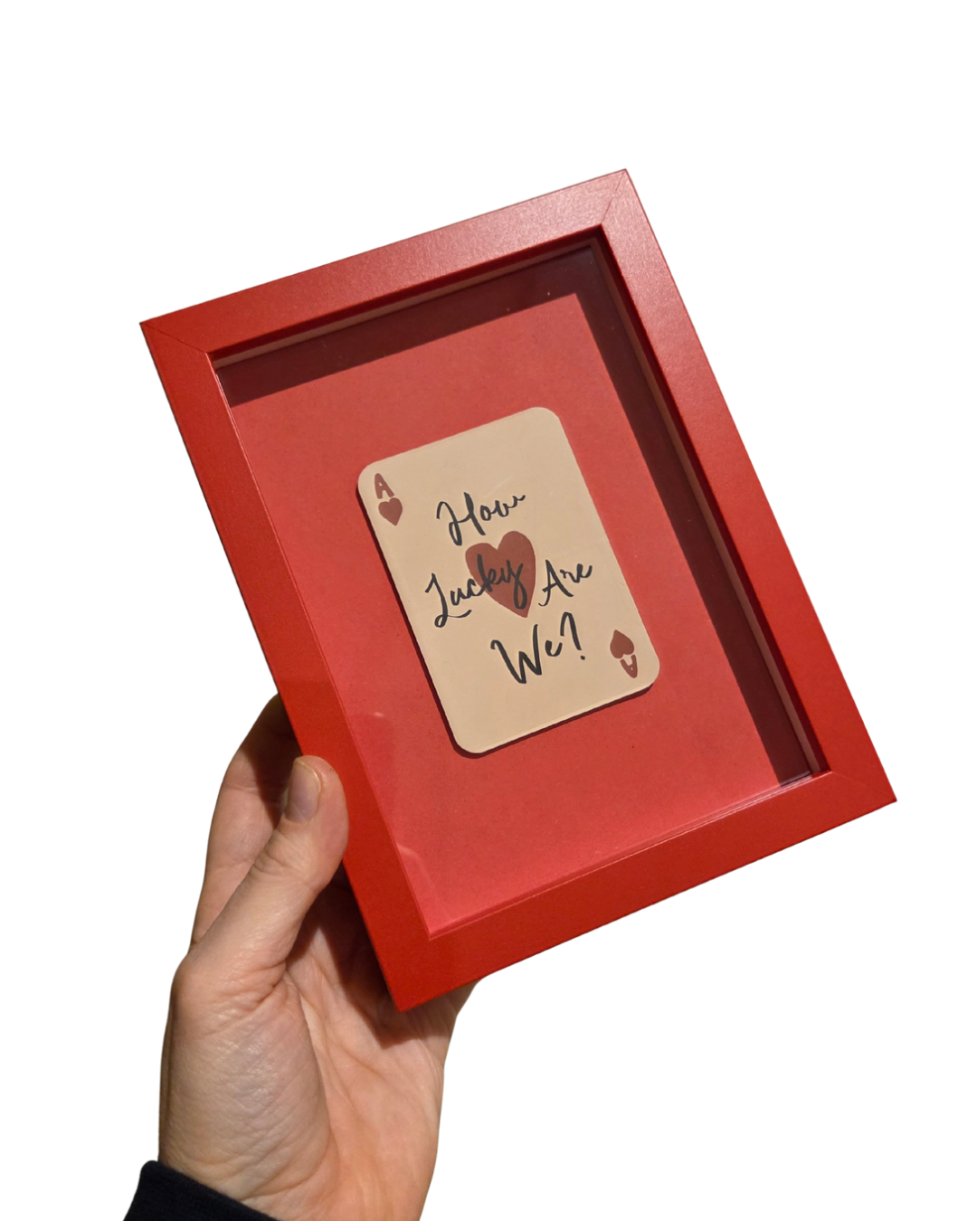 How Lucky Are We? Playing Card Art Print