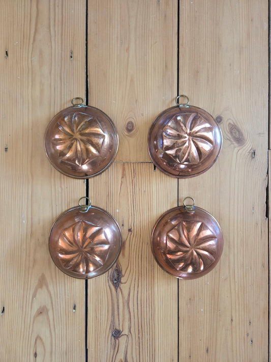Vintage Swedish Copper Mould - Small Swirl