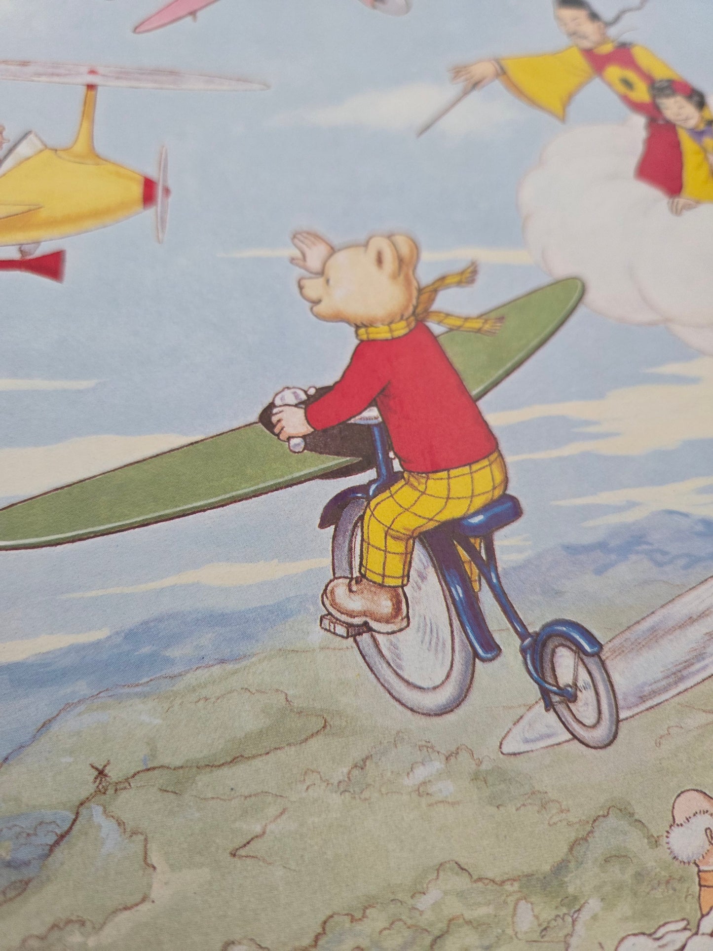 Framed Vintage Rupert Bear Illustrations