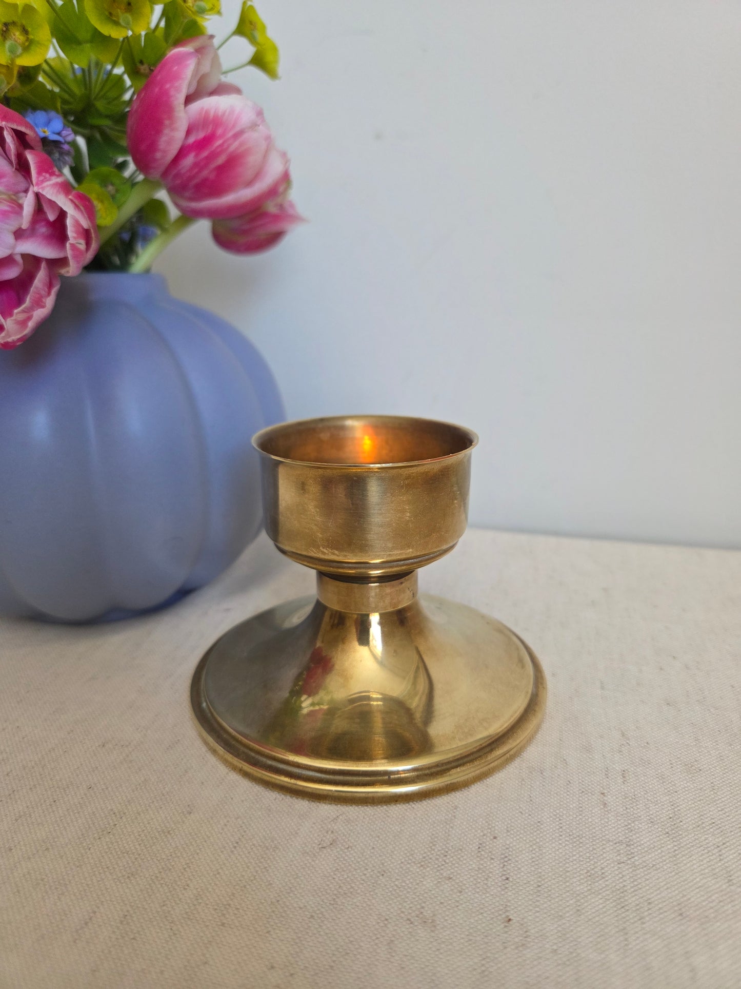 Vintage Brass Candle Holder
