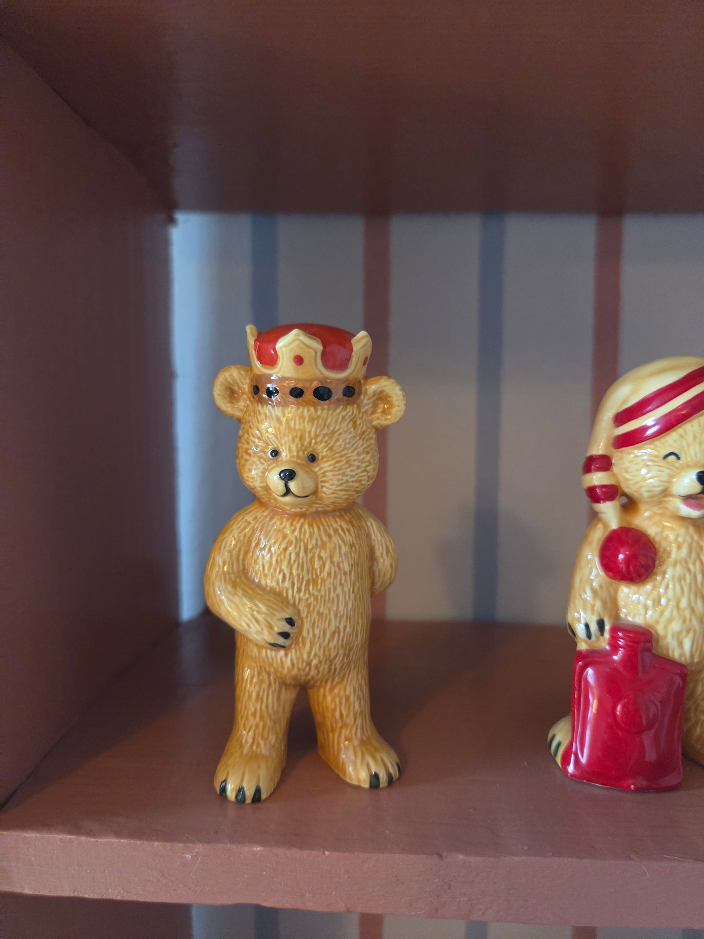 Vintage Ceramic Bear Ornaments