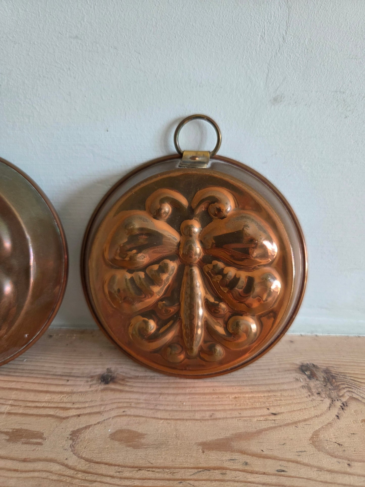Set of Three Vintage Swedish Copper Moulds