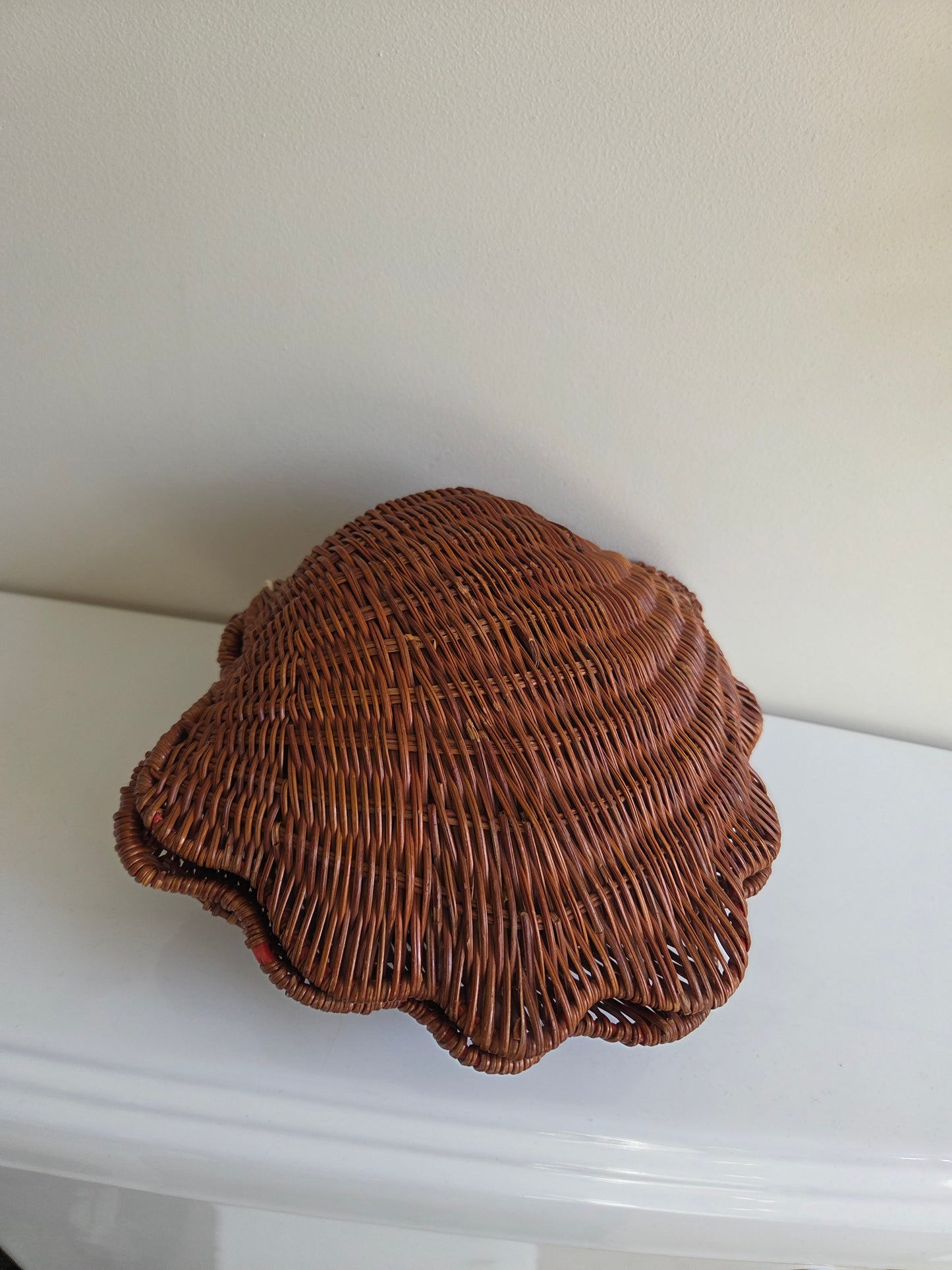 Vintage Wicker Shell Baskets