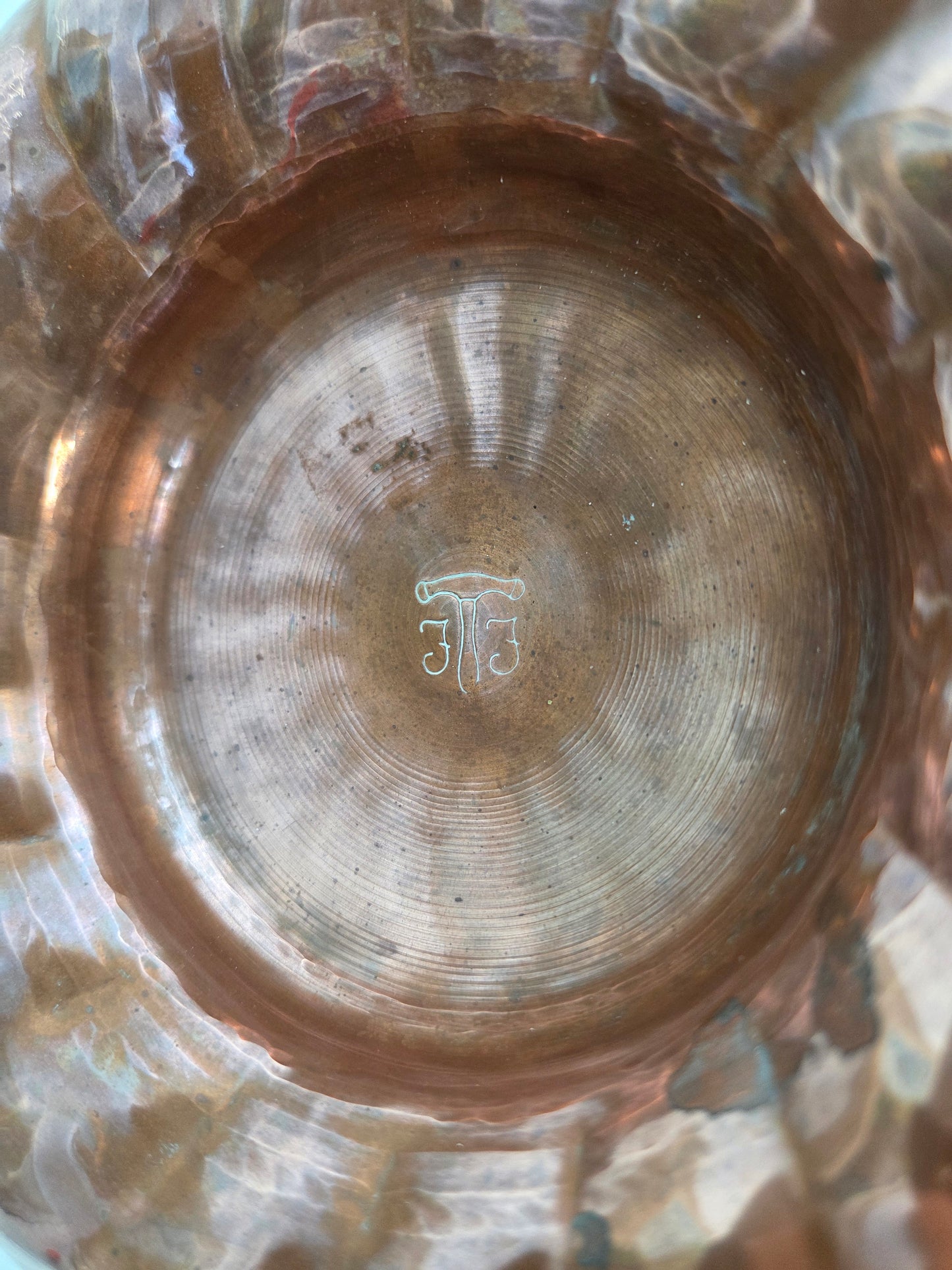 Antique Swedish Copper Mould with Rope Design