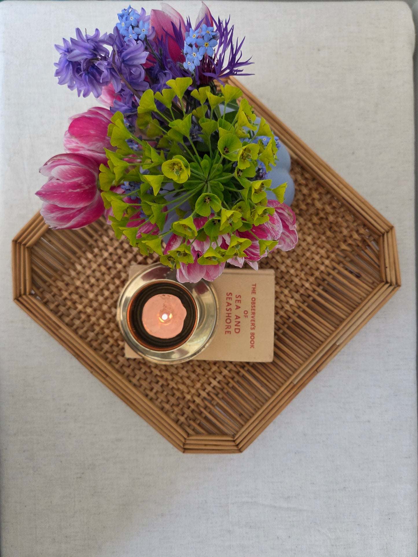 Vintage Rattan Tray