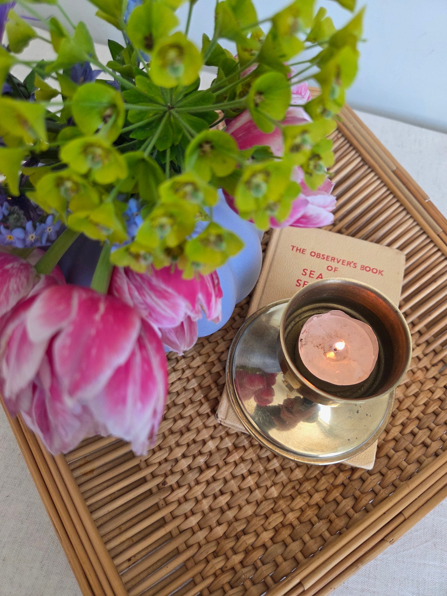 Vintage Rattan Tray