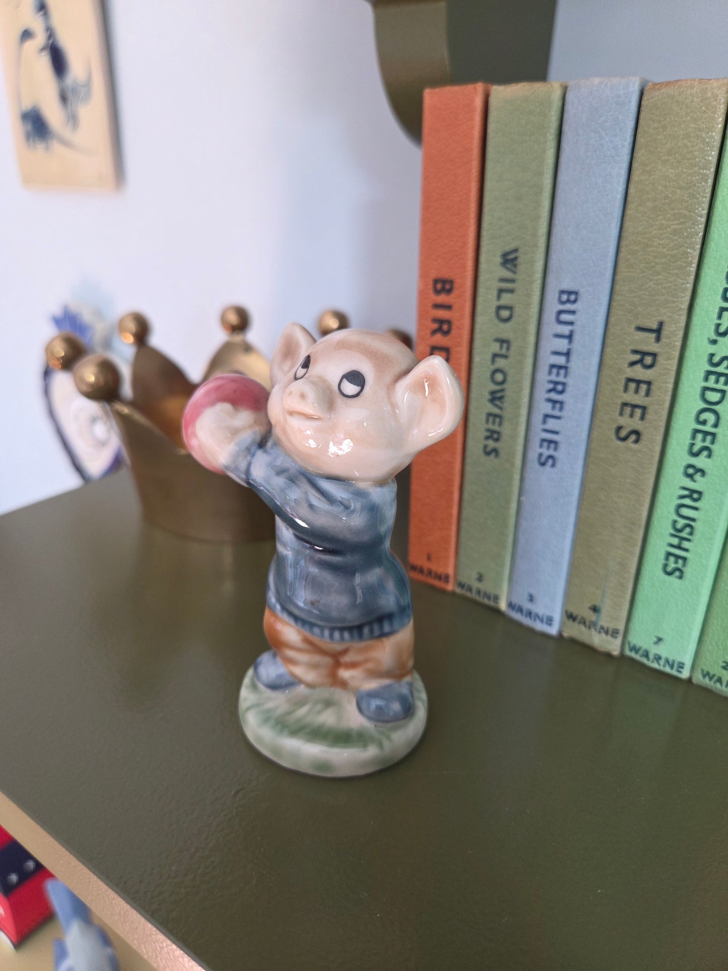 Funny Vintage Pig Ornament