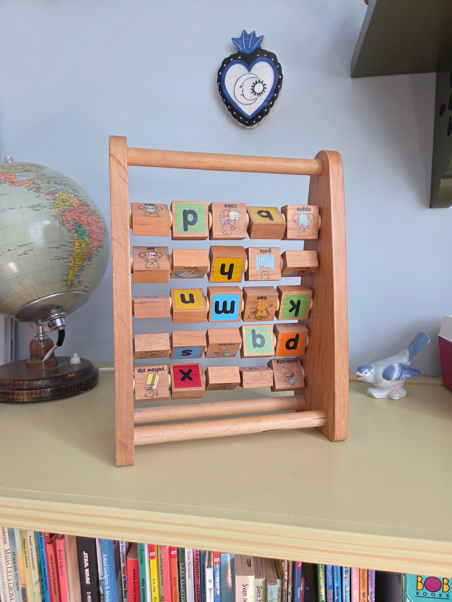Vintage Child’s Letter and Picture Abacus
