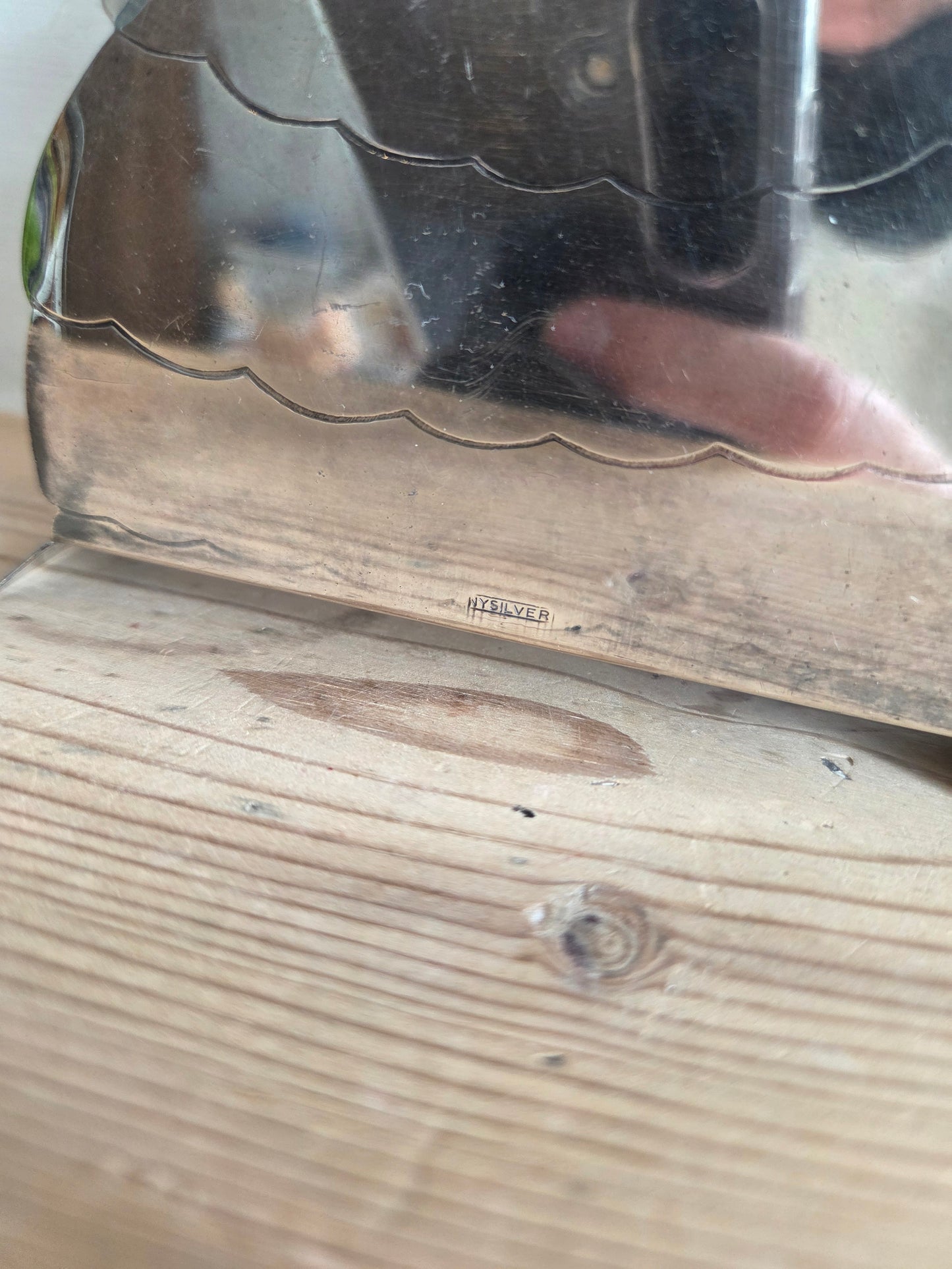 Swedish Nysilver Napkin Holder Lady