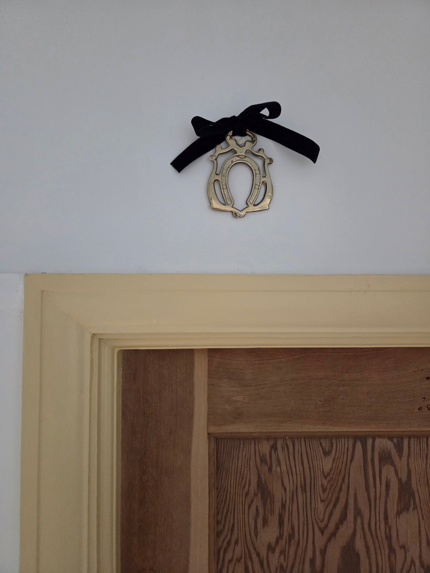 Ornate Lucky Horse Shoe Brass Wall Trinket