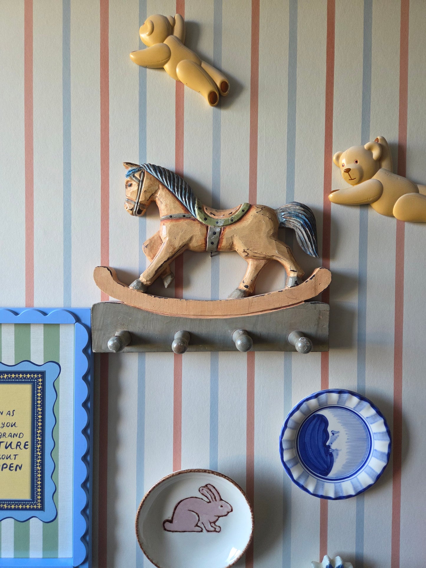 Vintage Rocking Horse Hooks