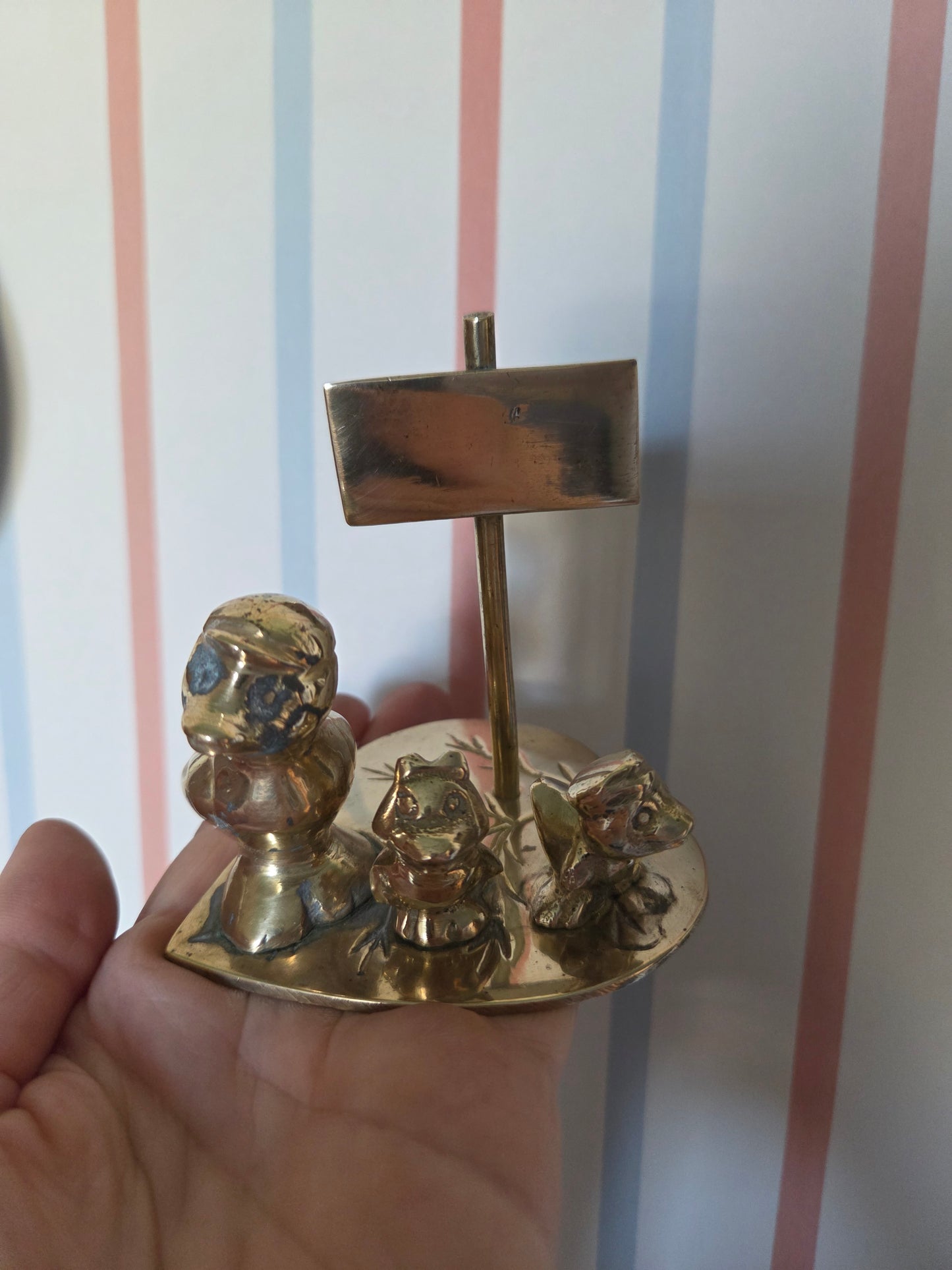 Three Brass Ducks Ornament