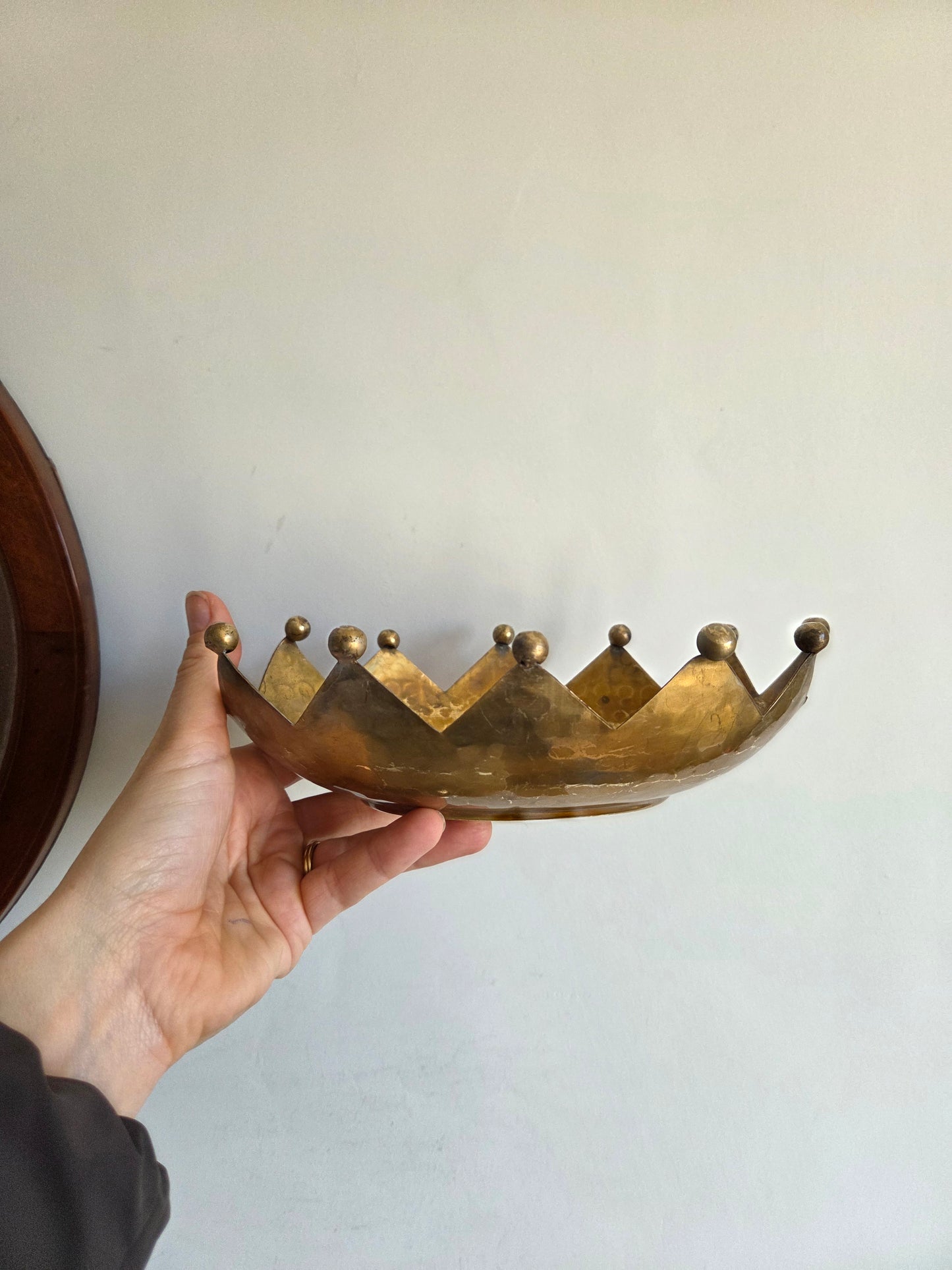 Brass Crown Jester Bowl