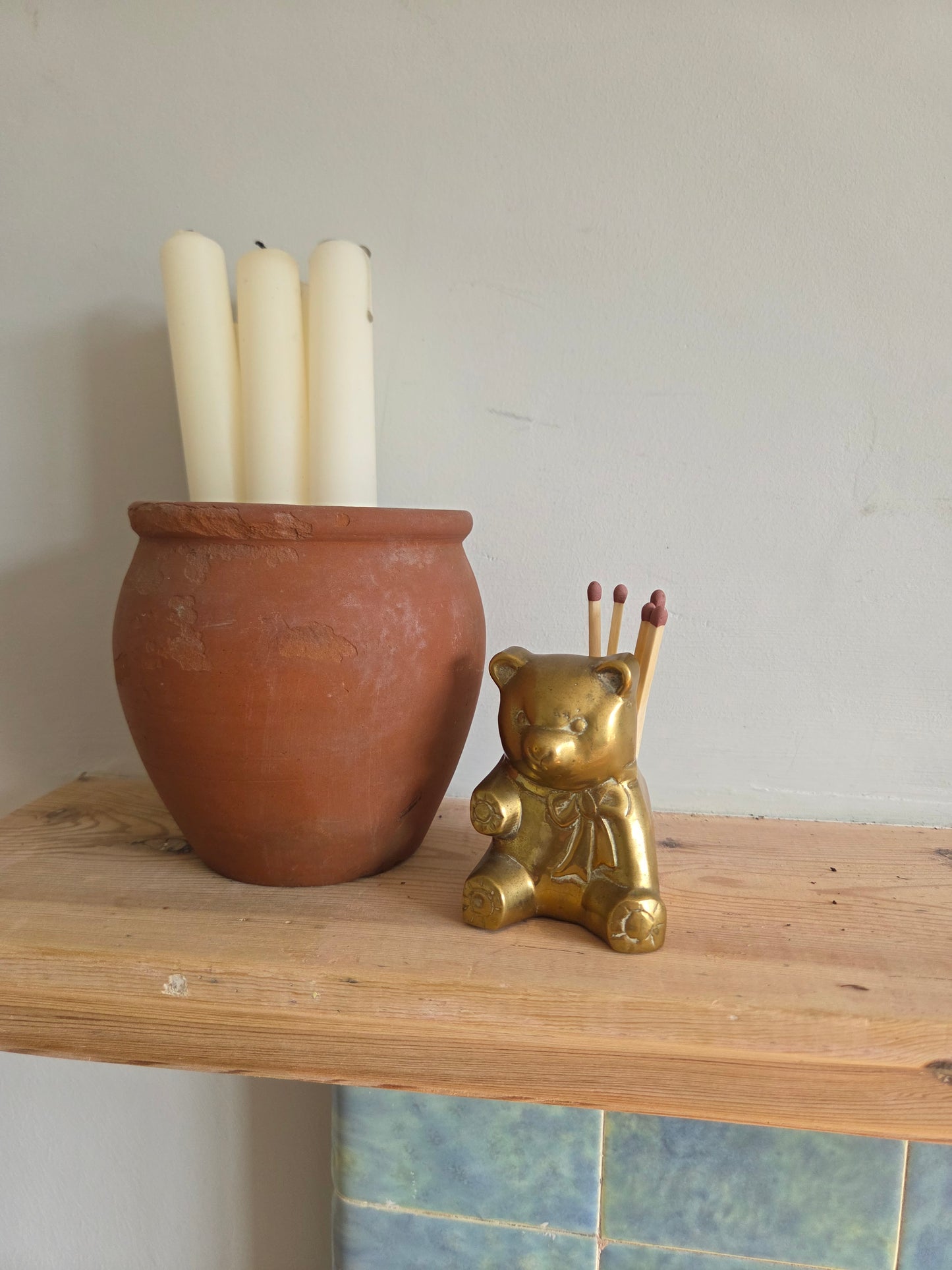 Brass Bear Pot