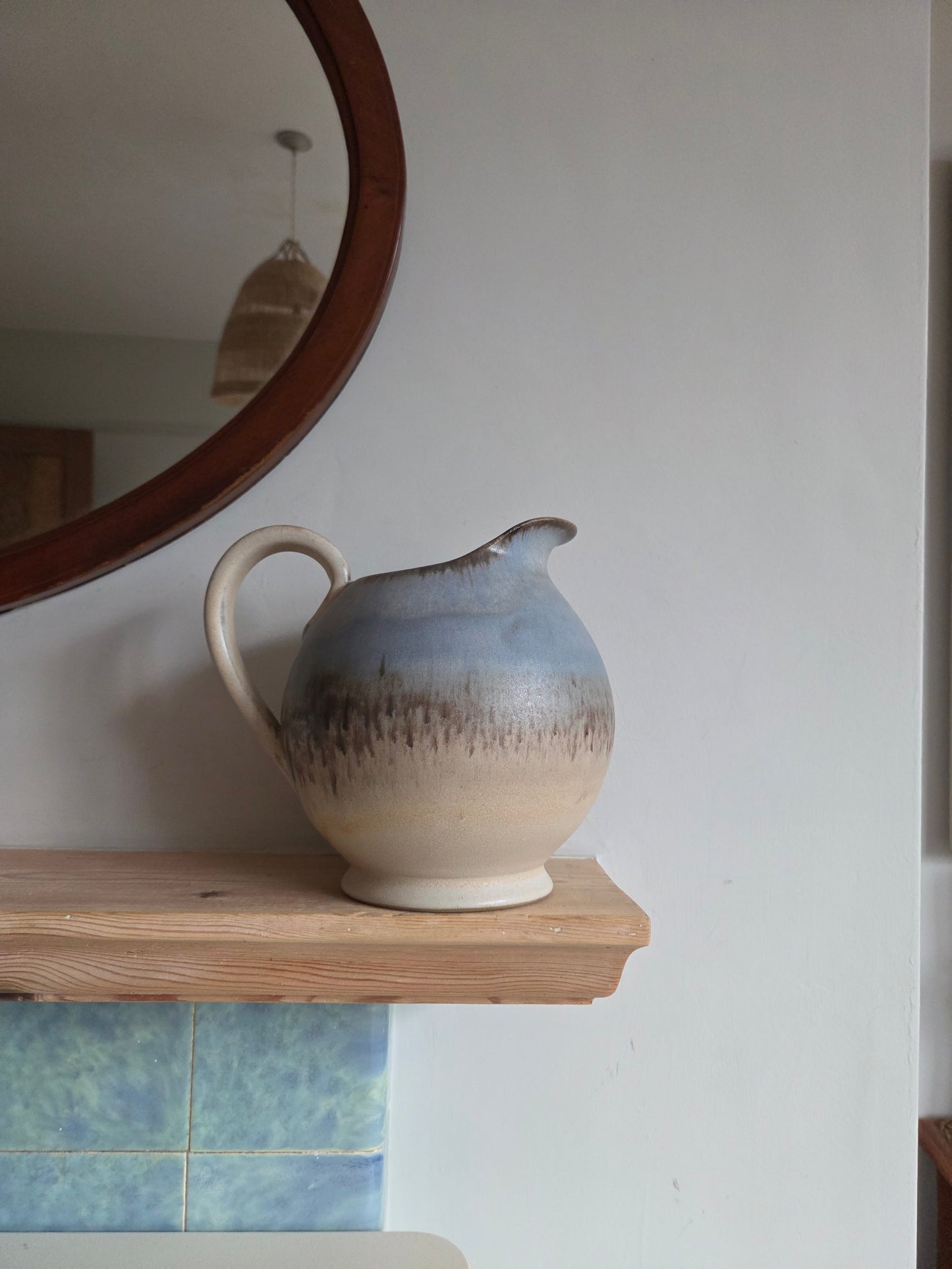 Vintage Ombre Drip Glaze Water Jug