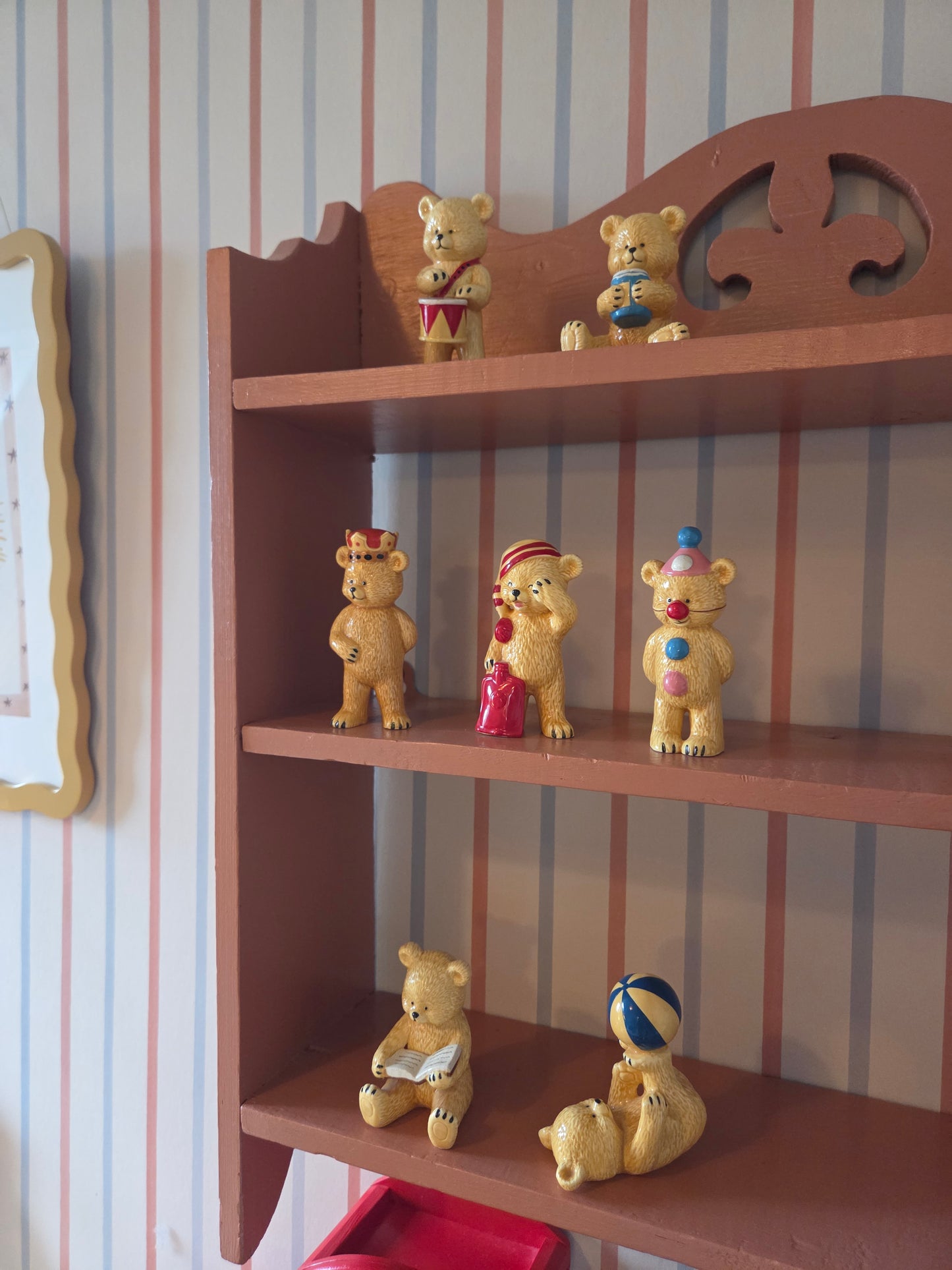 Vintage Ceramic Bear Ornaments